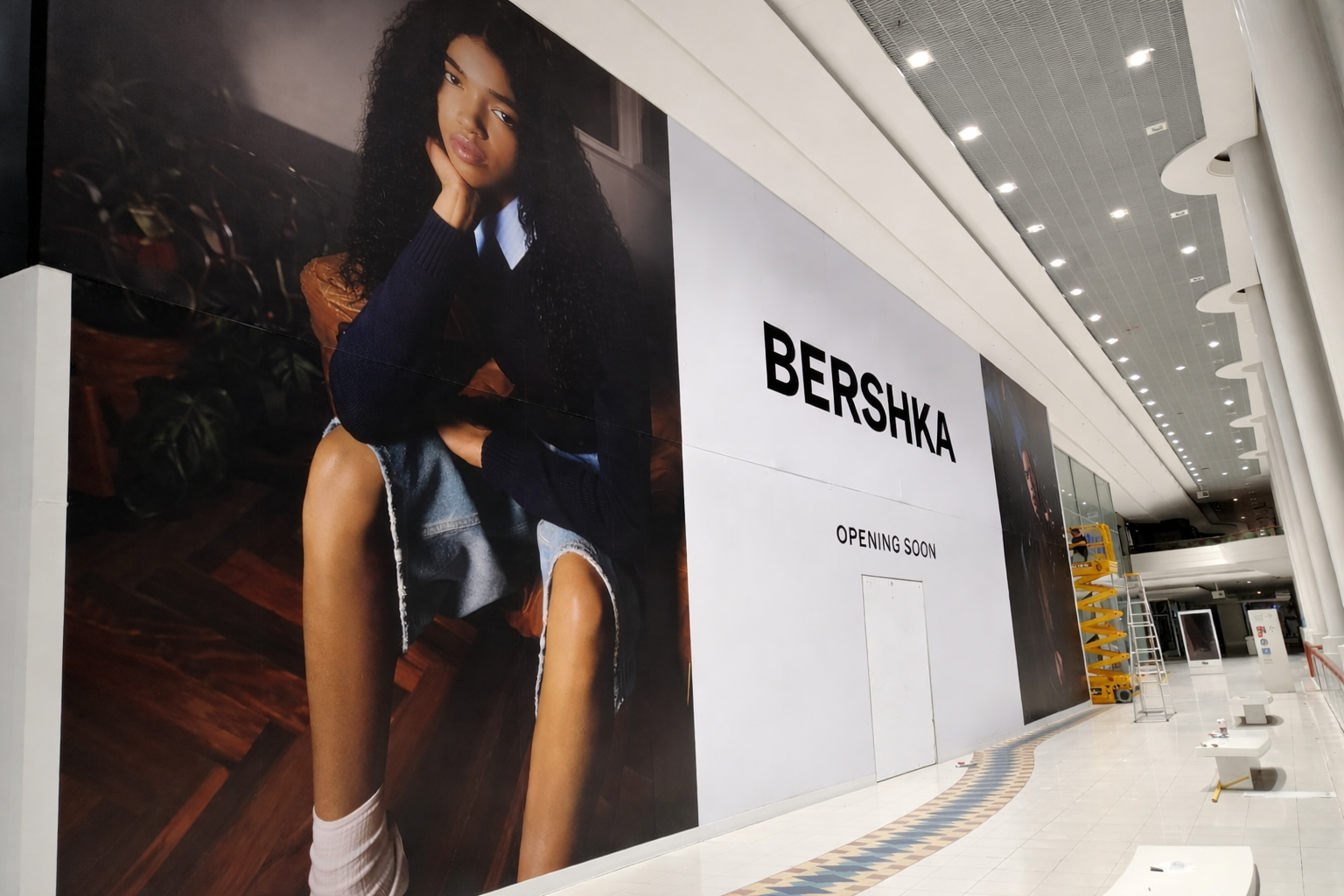 Palissade grande hauteur chantier centre commercial Paris