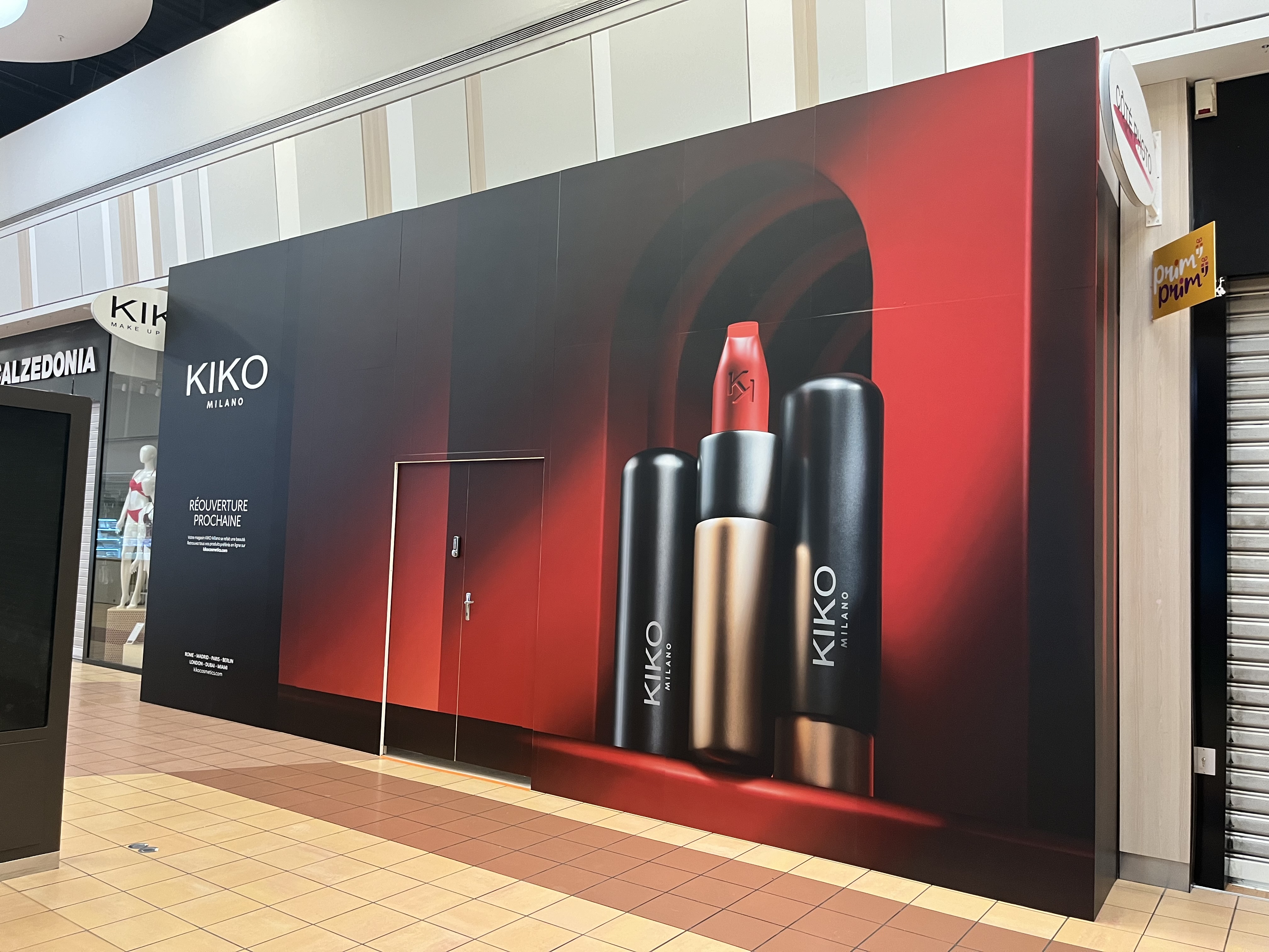 Impression grand format palissade centre commercial Bordeaux