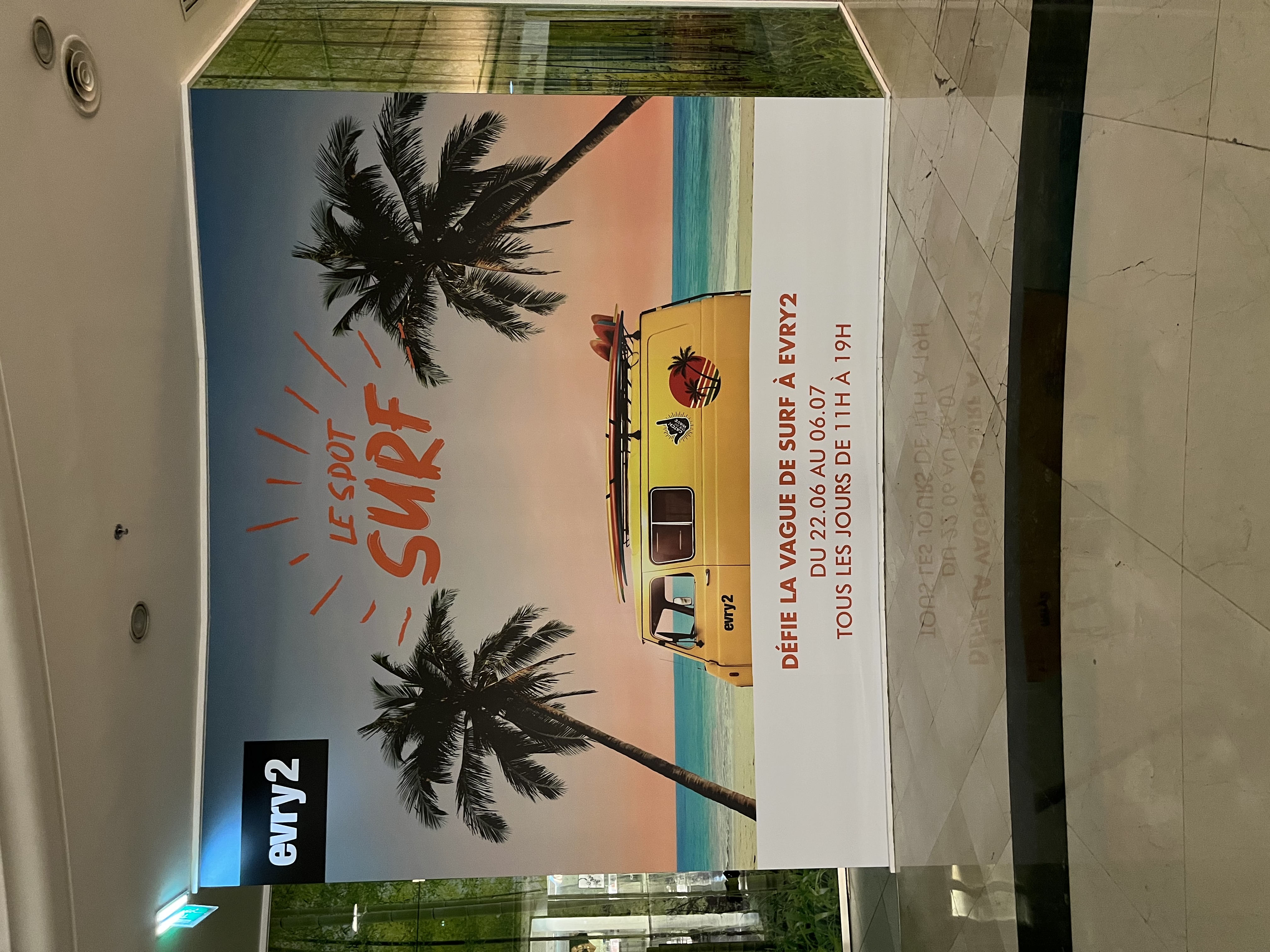 Signalétique chantier palissade centre commercial Paris