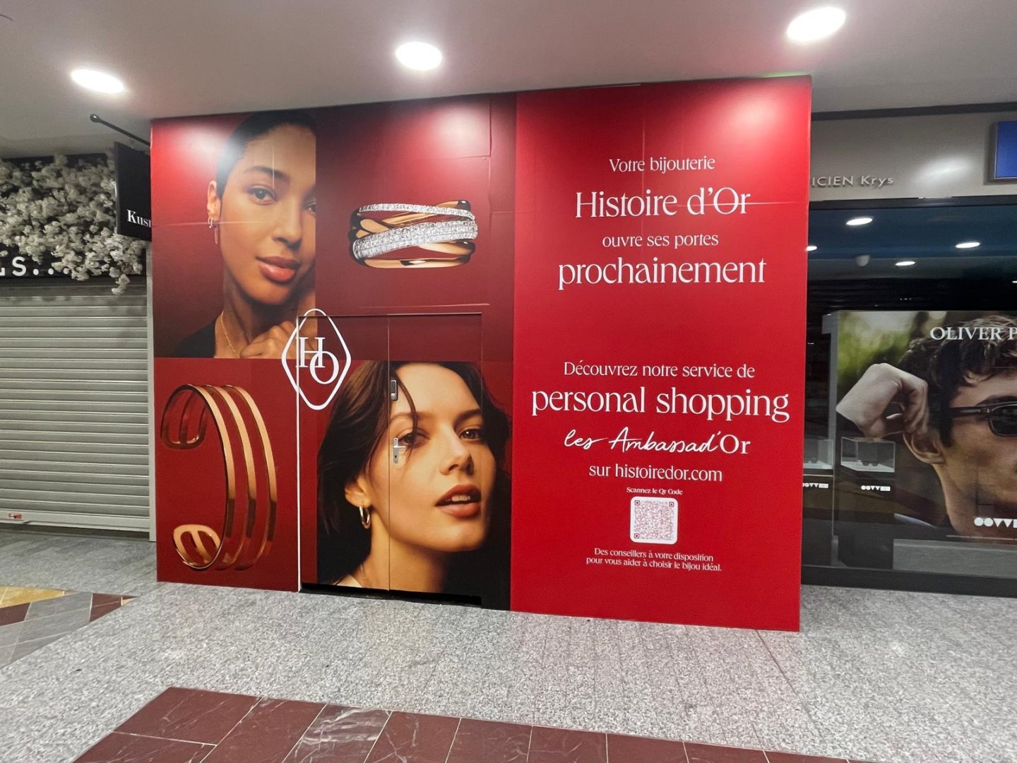 Habillage publicitaire palissade